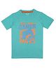 J&JP Cotton Half Sleeves Real Gamer Never Quit Printed Tee - Green