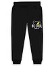 J&JP Cotton Looper Be Cool Text Printed Pajama - Black