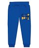 J&JP Cotton Looper Cool Dude Text Printed Pajama - Blue