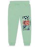 J&JP Cotton Looper Keep It Fun Text Printed Joggers - Pista Green