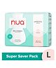 Nua Complete Comfort Pads | Zero Irritation Promise | Essentials Pack | Super Saver|L- Regular - Pack of 30