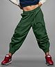 Naughty Ninos Cotton Solid Cargo Pants - Dark Green