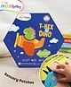 Intellibaby T-Hex Touch N' Feel Dino Story Board Book | Multi-Textured for Sensory Play | Interactive Learning & Tactile Learning | Unique Hexagon Shape | For Gifting | Educator Recommended -English