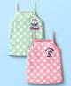 Babyoye Disney Interlock Knit Sleeveless Slips With Minnie Mouse Family Print Pack Of 2 - Pink & Light Green