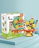 R for Rabbit Orapple Spinster Toy for Baby 5-in-1 Suction Spinner, Rattle, Friction Car, Windmill & Sensory Play | BPA-Free, Safe & Durable | Interactive Learning Toys for 6+ Months Kids(Orange Cream)