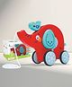 R for Rabbit Orapple Trunky Musical Pull-Along Toy for Baby with Lights & Smooth Wheels |Encourages Walking, Balance & Coordination | Motor Skill Development 12+ Months Kids (Red Blue)
