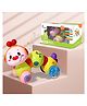 for Rabbit Orapple Wiggle Push and Play Cute Rotating Head Mini Crawling Caterpillar Toy for 1+ Year Kids with Music & Light | Non-Toxic BPA Free Baby Skills Development Musical Toys (Yellow Multi)