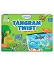 Skillmatics Art & Craft Activity - Tangram Twist Amazing Animals, STEAM Toy, Craft Kits, Puzzles, DIY Activity, No Mess Sticker Art, Educational for Boys & Girls, Gifts for Ages 4 to 7