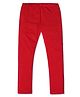 Nino Togs Cotton Lycra Solid Leggings - Red