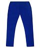 Nino Togs Cotton Lycra Solid Leggings - Blue