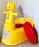 Reliance PLAST Dora Potty Seat High Quality-With Removable Bowl & Closing Lid Potty Seat - Orange