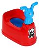 Reliance PLAST Toilet Trainer Baby Potty Seat  With Removable Bowl & Closing Lid Potty - Red & Blue