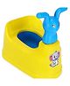 Reliance PLAST Toilet Trainer Baby Potty Seat  With Removable Bowl & Closing Lid Potty - Yellow & Blue