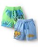 HoneyHap Disney Terry Knit Knee Length Shorts With Lion King Graphics Pack of 2 - Multicolor