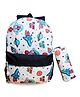 Bad Habit Kids Sport Series Backpack Stylish White Print Design - Height 14 Inches