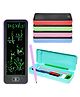 VGRASSP Educational 2 in 1 Pencil Box LCD Tablet Toy For Kids - Digital Writing Pad With Stylus For School Stationary - Birthday Gift For Boys And Girls - Color May Vary