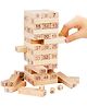 VGRASSP 48 Pcs Number Stacking Wooden Blocks Toy For Kids With 4 Number Dice - Classic Tower Game For Kids, Friends And Family - Color May Vary
