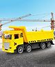 VGRASSP 8 Wheels Urban Developer Dumper Truck Toy For Kids With Openable Back Door - Pretend Play Friction Powered Dumping Vehicle - Color May Vary