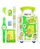 VGRASSP 7 Pcs School Stationery Set Toy For Kids With Pencil, Sharpener, Eraser, Purse And Wrist Watch - Birthday Return Gift For Boys And Girls - Color And Design May Vary (Pack of 1)
