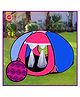 Silver Shine Star Tent Play House Patterns Foldable Popup for Boys & Girls
