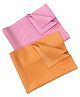 Lollipop Lane Extra Absorbent Quick Dry/Instadry Anti-Piling Sheet/Sheets for baby, Bed Protector And Waterproof- SMALL (Pink and Peach) (Pack of 2)