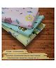 Lollipop Lane Foam-Cushioned Waterproof Sheet Quick-Dry Diaper Changing Mat for Baby - SMALL (Pink, Yellow and Green) (Pack of 3)