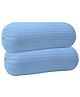 JDX Microfibre Round Bolster Bed/Sofa/Diwan Pillow | Light, Soft & Fluffy for Neck & Back Support | Washable Breathable, Durable | Sky Blue, Pack of 1 [15