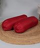 JDX Microfibre Round Bolster Bed/Sofa/Diwan Pillow | Light, Soft & Fluffy for Neck & Back Support | Washable Breathable, Durable | Maroon, Pack of 1 [15