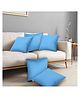 JDX Cushions | Hotel Quality Premium Polyester Fibre Sofa Cushions Set of 5 | Cushion 16 inch x 16 inch | Sofa Pillow, Cushion, Cushions for Sofa, Cushion Pillow, Sofa Pillow, Cushions for Bed, Sky blue