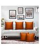 JDX Cushions | Hotel Quality Premium Polyester Fibre Sofa Cushions Set of 5 | Cushion 16 inch x 16 inch | Sofa Pillow, Cushion, Cushions for Sofa, Cushion Pillow, Sofa Pillow, Cushions for Bed, Brown