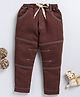 Little Ninja Denim Threadwork Embroidered Jeans - Brown
