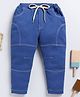 Little Ninja Denim Threadwork Embroidered Jeans - Blue