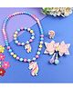 Asthetika Unicorn Designed Beaded Jewellery Combo Set - Pink Blue Green & Yellow
