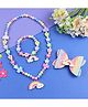 Asthetika Rainbow Designed Beaded Jewellery Combo Set - Pink Blue Green & Yellow