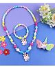 Asthetika Unicorn Designed Beaded Jewellery Combo Set - Pink Blue Green & Yellow