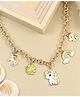 Asthetika Unicorn & Rainbow Charms Detailed Necklace - White