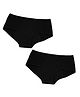 TUMMY Bamboo Cotton Pack Of 2 Reusable Period Panties - Black