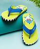 ONYC Fish Designed Flip Flops - Lime Green