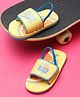 ONYC Lets Surf Text Designed Sliders - Yellow
