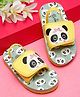 ONYC Panda Designed Sliders - Mint Green & Yellow