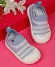 ONYC Mesh Detailed & Striped Shoes - Sky Blue