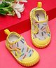 ONYC Confetti Designed Colour Blocked Shoes With Velcro Closure - White