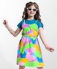 Ollington St. Cotton Sleeveless Printed Dress & Half Sleeves Inner Tee - Multicolor