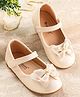 Cute Walk by Babyhug Ballerina with Velcro Closure & Bow Applique - White