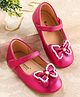 Cute Walk by Babyhug Ballerina with Velcro Closure & Bow Applique - Fuchsia