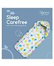 Carerio Pure Mul Mul 100% pure cotton 3-in-1 Baby Sleeping & Carry Nest: A portable, skin-friendly sleeping solution for babies. (L 75cm x W 50cm) - pack of 1