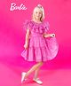 Barbie by Tiny Girl Sleeveless Brand Name Printed Tiered Dress - Hot Pink