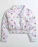 Barbie by Tiny Girl Full Sleeves Paisley Printed Shirt Style Top - Pink & White