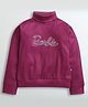 Barbie by Tiny Girl Full Sleeves Brand Name Printed Top - Wine