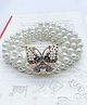 SYGA Pearl Waist Belt For Women With Golden Buckle